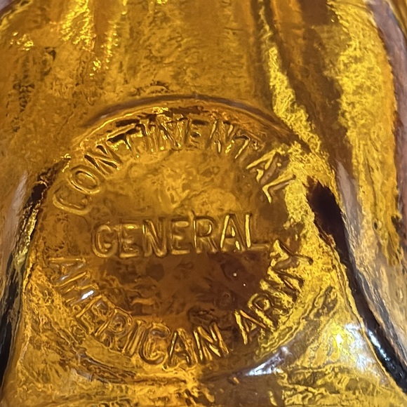 Vintage George Washington Amber Glass Bottle by Wheaton. 10” nice vintage. - Picture 7 of 8